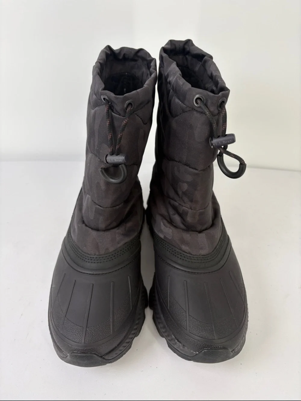 💐 L.L. Bean waterproof Tek 2.5 Black Quilted Insulated Winter Boots